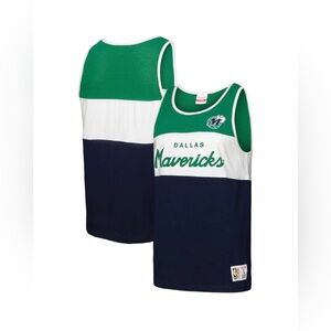 NWT Mitchell & Ness NBA Dallas Mavericks Colorblock Tank Top 4XL $45 MSRP